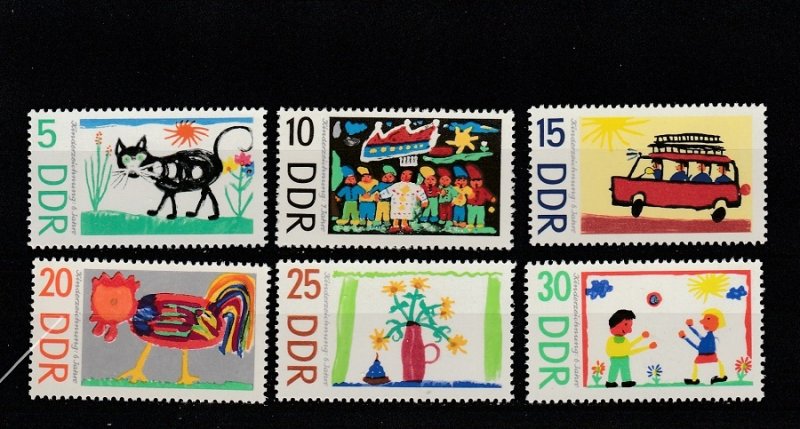 Germany DDR  Scott#  923-928  MNH  (1967 International Children's Day)
