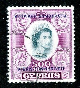 1960 Cyprus Sc #196 used cv.$27 ( 9148 BCXX5 )