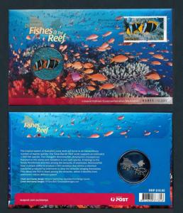 [76094] Australia 2010 Fishes of the Reef Commemorative Medallion Cover