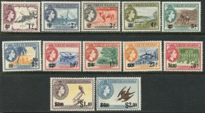 VIRGIN IS. Sc#128-139 1962 QEII US Currency Surcharge Complete Set OG Mint NH