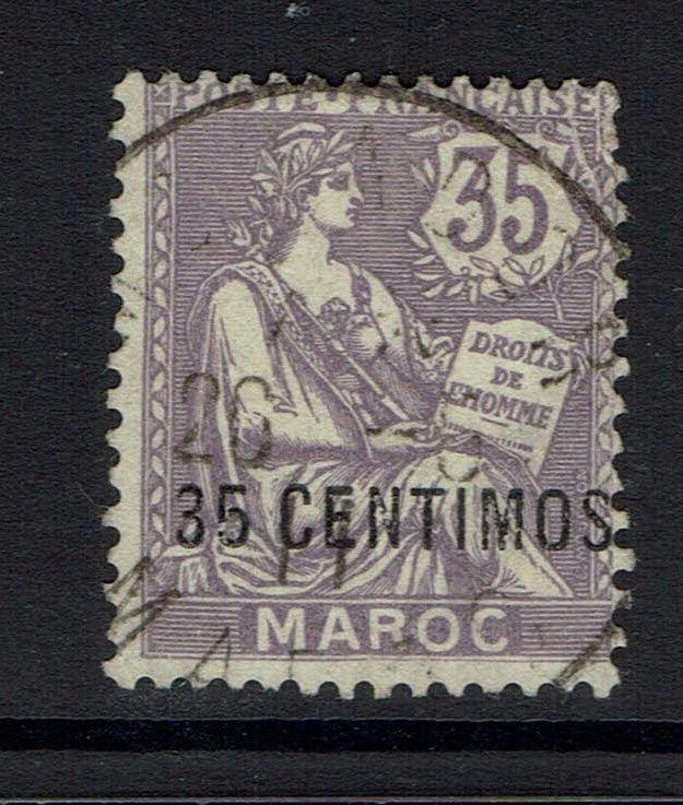 French Morocco - SC# 19 - Used (Very Small Shallow Thin) - Lot 040917