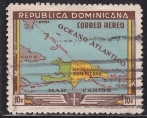 Dominican Republic C62 Map of the Island 1946