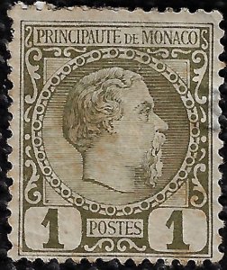 Monaco 1885 Sc 1 MNG f sm flaws 2011 SCV $25.00