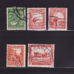 New Zealand 185-186, 186A, 188, 193 U Various (B)