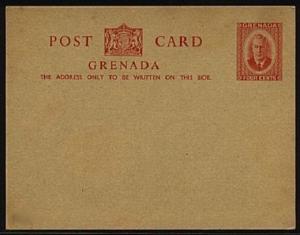 GRENADA GVI 4c postcard fine unused........................................19076