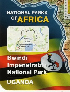 Park Bwindi Uganda Stamp Gorilla Beringei S/S MNH #7286-7289