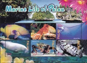 US 757 Trust Territories Palau NH VF Marine Life M/S