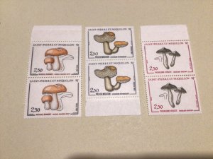 Saint Pierre & Miquelon Fungi Mint never hinged stamps  Ref A77