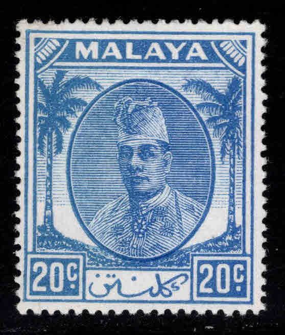 MALAYA Kelantan Scott 68 MH* Sultan Ibrahim stamp