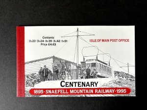 Isle of Man: 1995  Centenary Snaefell Mountain Railway, Booklet, MNH