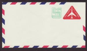US UC45 Jet Revalued Postal Envelope Unused 