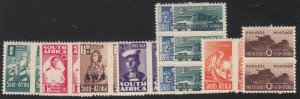 South Africa - 1942-43 - SC 90-97 - NH - Short set - No 92, SWA 146 instead, NC
