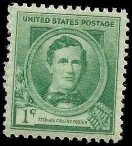 # 879 MINT NEVER HINGED STEPHEN COLLINS FOSTER COMPOSER