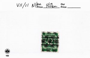 GERMANY 549 WITH BOTH OVERPRINTS MICHEL VII/II RARE 800 EURO CAT