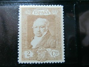 Spain Spain España Spain 1930 Goya 2c Grade Very Fine MH* Stamp A4P13F417-