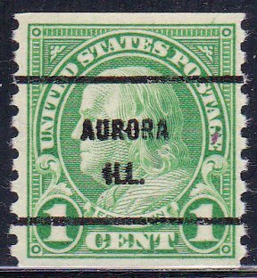 Precancel - Auburn, IL PSS 597-61 - Bureau Issue