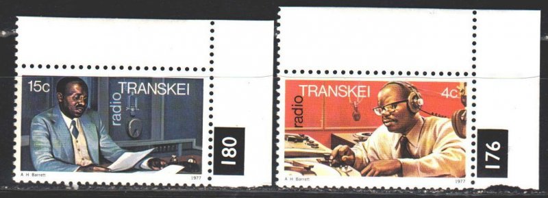 Transkei. 1977. 28-29. Radio in Transkei, South Africa. MNH.