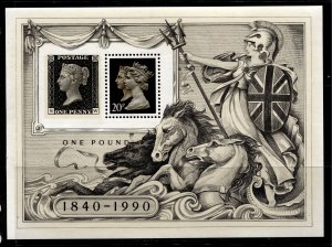 Great Britain #MH193  QV & QEII Sheet MNH