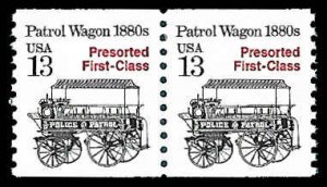 PCBstamps   US #2258 Coil Pair 26c(2x13c)Police Wagon, Presorted, MNH, (4)