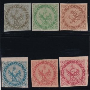 French Colonies 1859-1865 SC 1-6 LH Set 