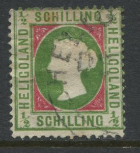 Heligoland QV 1869 1/2 schilling CDS used