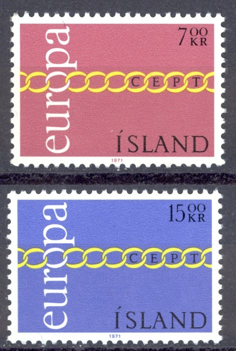 Iceland Sc# 429-430 MNH 1971 Europa