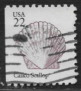 US #2120 22c Seashells - Calico Scallop