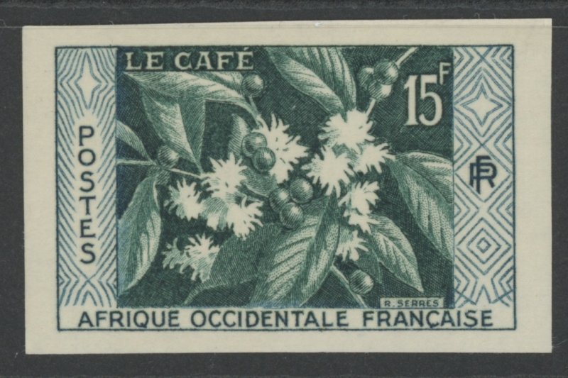 French West Africa 73 ** mint NH imperf coffee (2204 234)