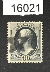 MOMEN: US STAMPS # 165 FANCY STAR CANCEL USED LOT #16021