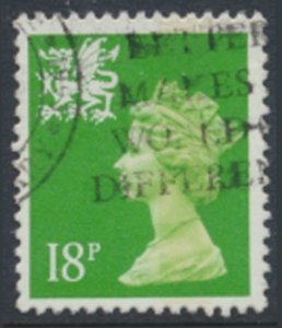 GB Wales   SC# WMMH34  SG W49  Used  see details & scans