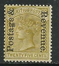 Mauritius # 121, Mint Hinge