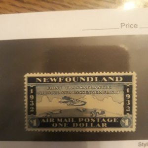 newfoundland private airmail  1932 VF  NH