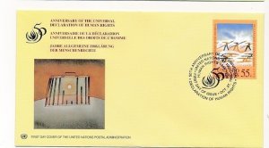 D171895 50th Anniversary UN FDC United Nations New York Bureau