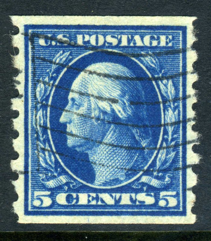 USA 1913 Washington 5¢ SL Wmk Perf 8½ Vertical Coil Scott 396 VFU B71 