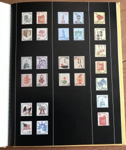 USPS 1981 Americana Series Book/Album 27 Pages Stamps are in Mounts in Album L37