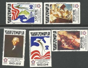 Guatemala C592-C596   MNH  Short set