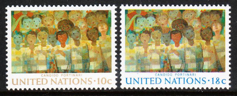 247-48 United Nations 1974 Art at the UN MNH