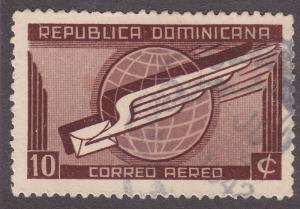 Dominican Republic C41 Globe, Wing & Letter 1942