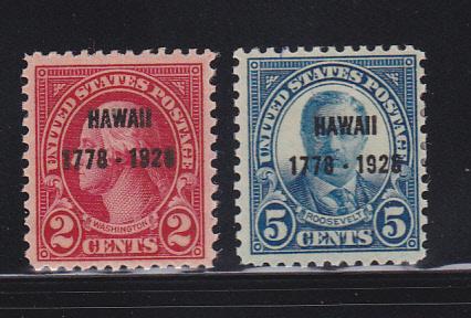 United States 647-648 Set MHR Hawaii (B)