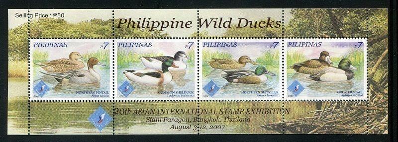 Philippines 3100  MNH 2007, August 3.  Wild Ducks of the Philippines