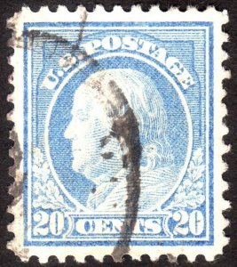 1917, US 20c, Franklin, Used, XF / Sup, Sc 515