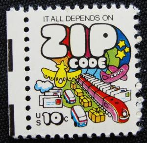 US #1511 MNH Single, Mail Transport/Zip Code, SCV $.20 L3