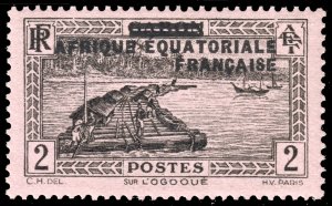 French Equatorial Africa #2  MNH - Stamp of Gabon Overprinted (1936)