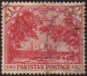 Pakistan 1954 Sc#66, SG#67 1a Red Mosque USED