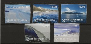 Ross Dependency 2012 Landscapes definitive   set of 5 sg.133-7   MNH