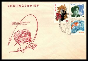 Germany DDR 673-676 Space Set of Two U/A FDC