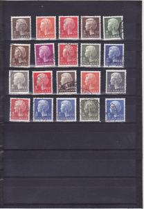Denmark  Scott#  532-551  Used