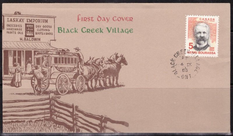F506   CANADA   FDC # 485      Black Creek Village - Henri Bourassa Issue