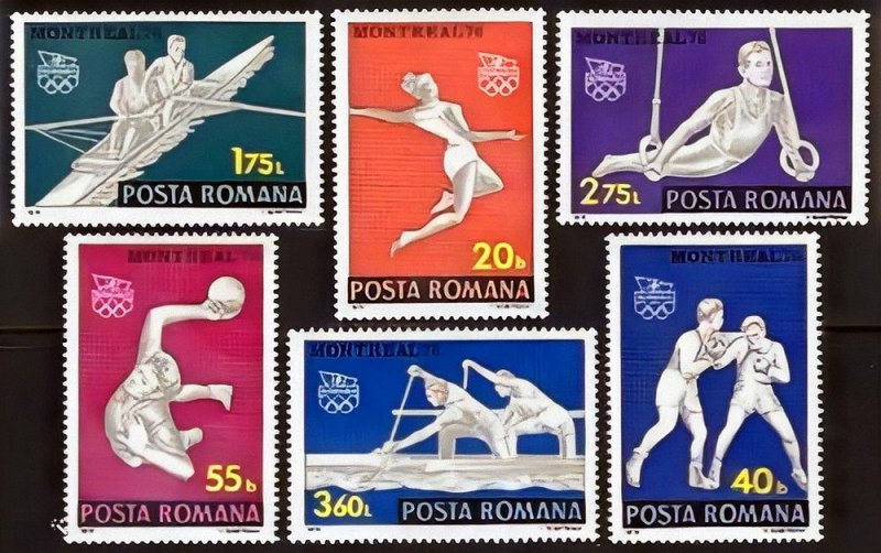 Romania 1976 Sc#2629/2634 MONTREAL OLYMPICS Set (6) MNH