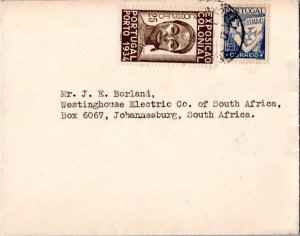 Portugal 25c Colonial Exposition and 1.60E Lusiadas 1934 to Johannesburg, Sou...